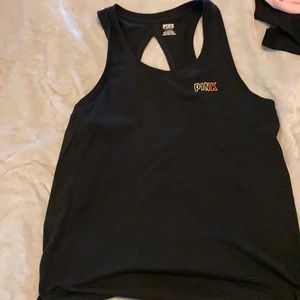 Vs pink open back tank large